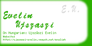 evelin ujszaszi business card