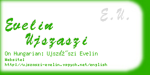 evelin ujszaszi business card